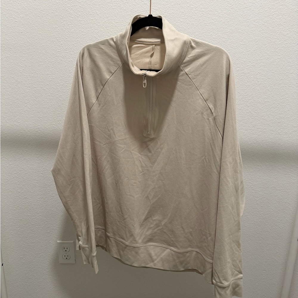 lululemon athletica Men's Beige Zip-Up Sweater
